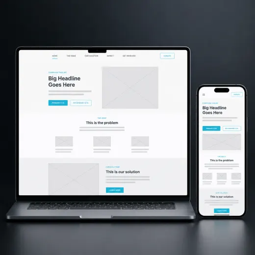 Campaign microsite